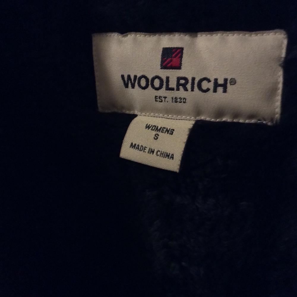 Woolrich Fleece lined Wool Black & Red plaid vest - Women's SMALL - Picture 5 of 8